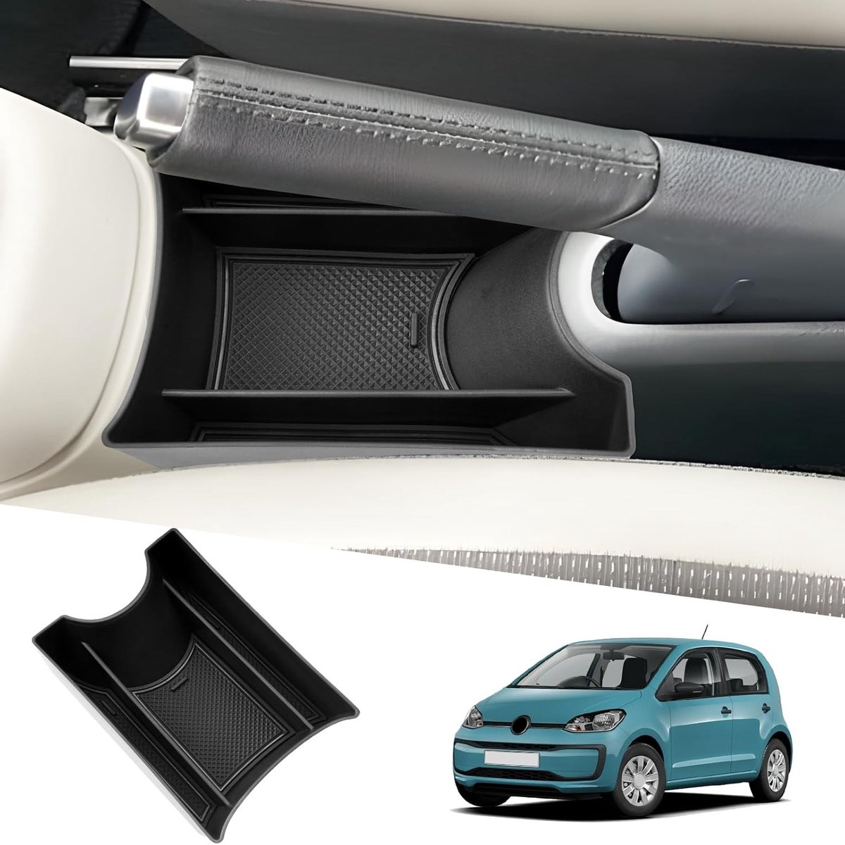 Center Console Opbergdoos voor VW UP GTI, Seat MII en Skoda Citigo - Ideaal voor Telefoons, Sleutels en Munten tot 2023