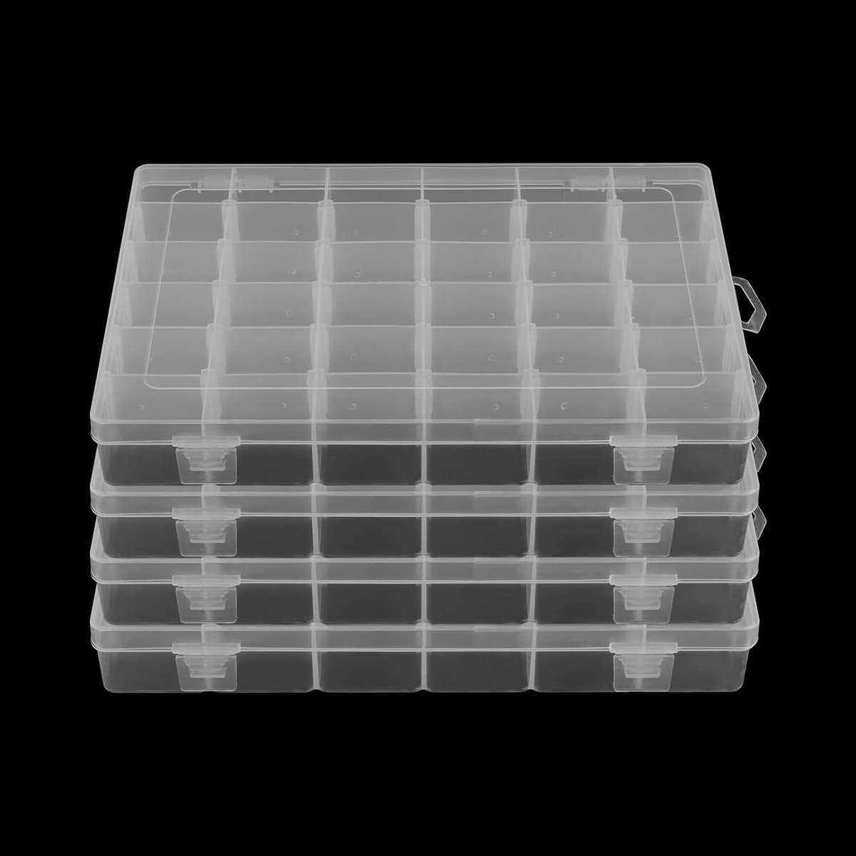 Opslagdoos met 36 Compartimenten - Verstelbare Indeling voor Sieraden, Kralen en Kleine Onderdelen - Transparante Sorteringsbox voor Organisatie