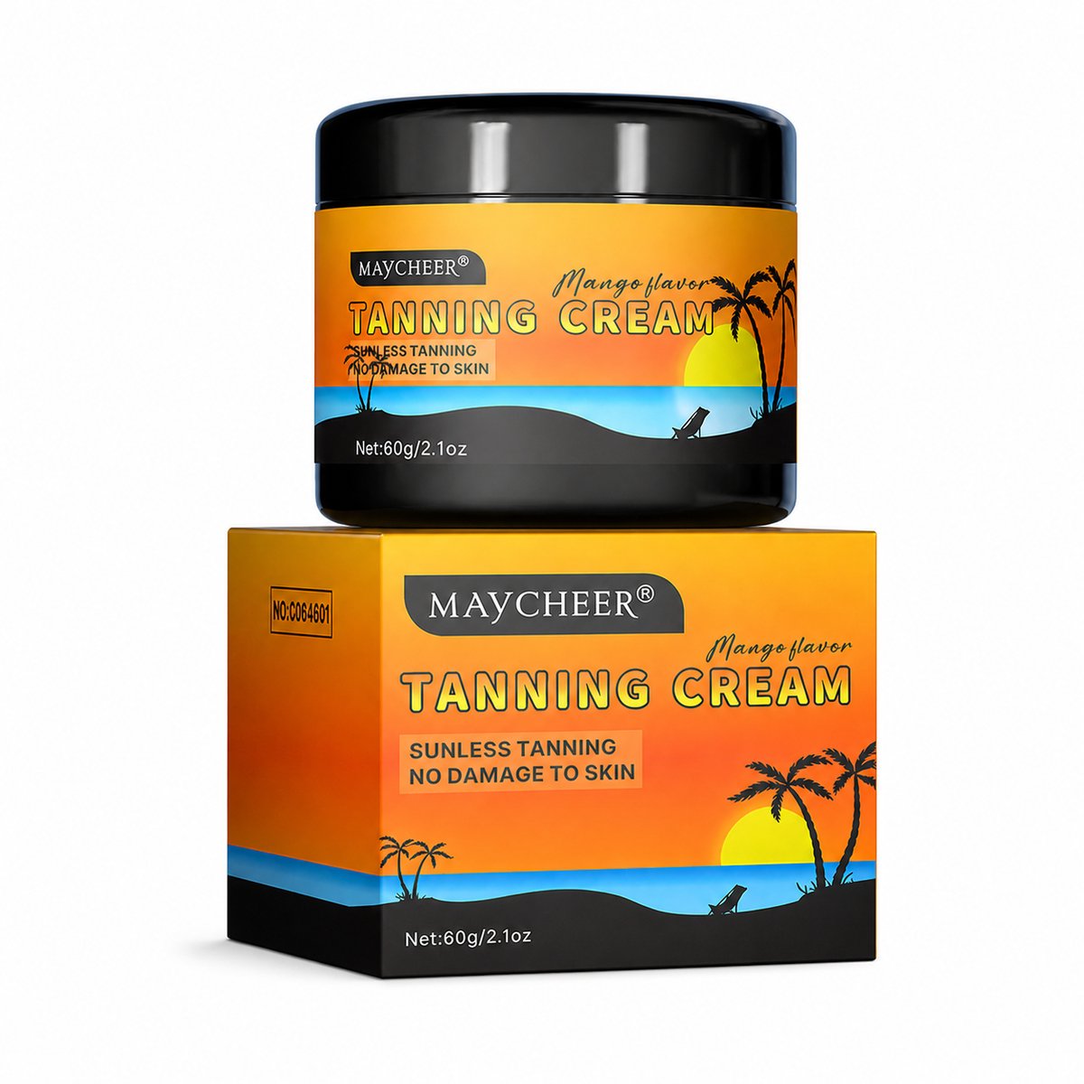 Maycheer® Zelfbruiner crème mango | tanning lotion mango geur | bronzing crème | zelfbruiner zonder zon | natuurlijke bruine teint | zomer glow crème | fake tan lotion |zelfbruiner | egale bruine huid | body bronzer | tanning booster