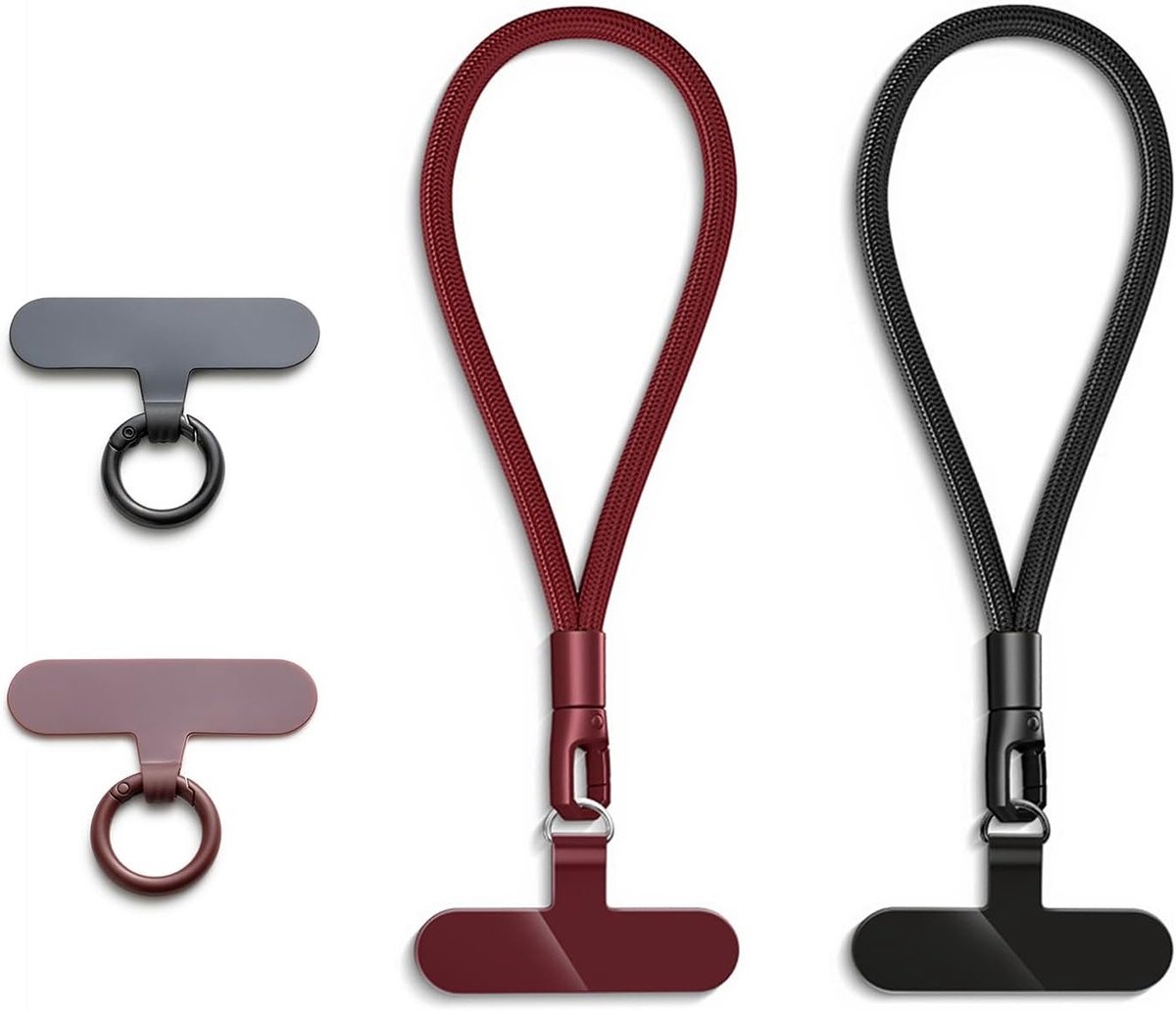 Universele Telefoon Lanyard met Polsband - 2 Stuks - Ideaal voor Smartphone, Handige Draagoplossing en Veiligheid