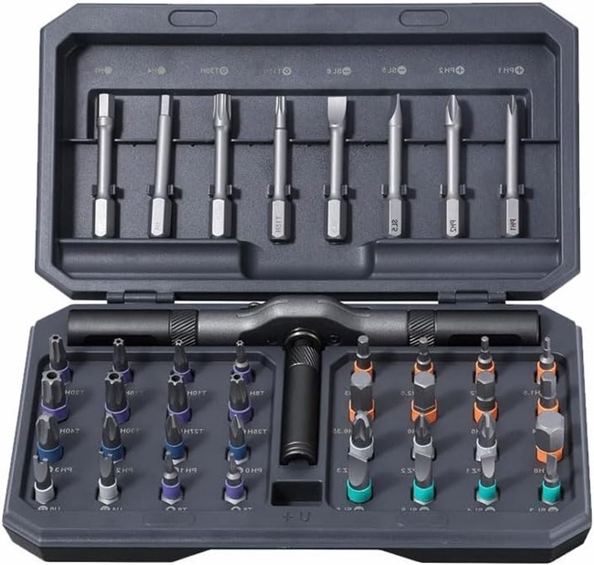 Complete 42-in-1 Magnetische Schroevendraaierset met Afneembare Ratchet Handgreep en Precisie Bits voor Reparaties en Klussen