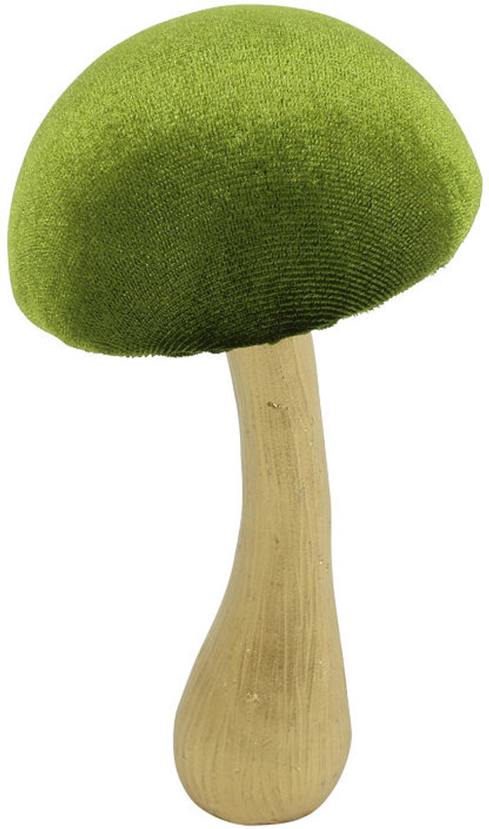 Countryfield paddestoel decoratie Fungo M 7,8x7,8x14cm groen.