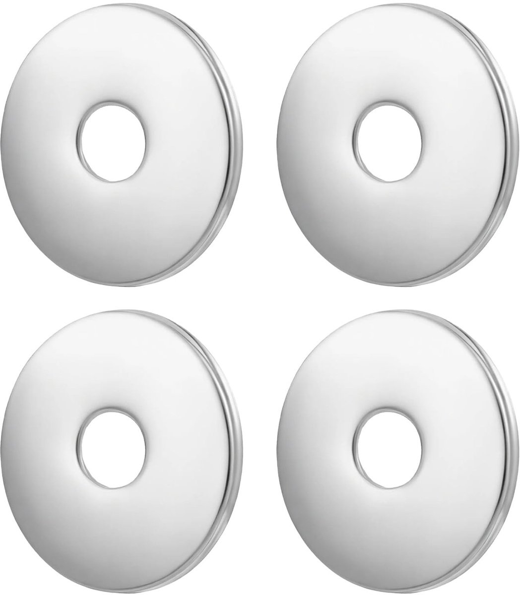 Allecto - Douchearm Flensen - Ronde Vervangingsplaat - Hoogwaardig RVS - 3,15 Inch - Badkameraccessoires - Eenvoudige installatie - Geschikt voor e..
