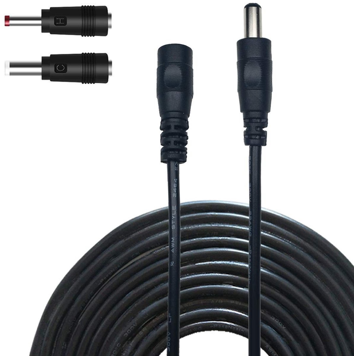 Allecto - Extension Cable - DC Power Kabel - 1m - Verlengkabel - 5.5 x 2.1mm - Geschikt voor LED verlichting - Male to Female