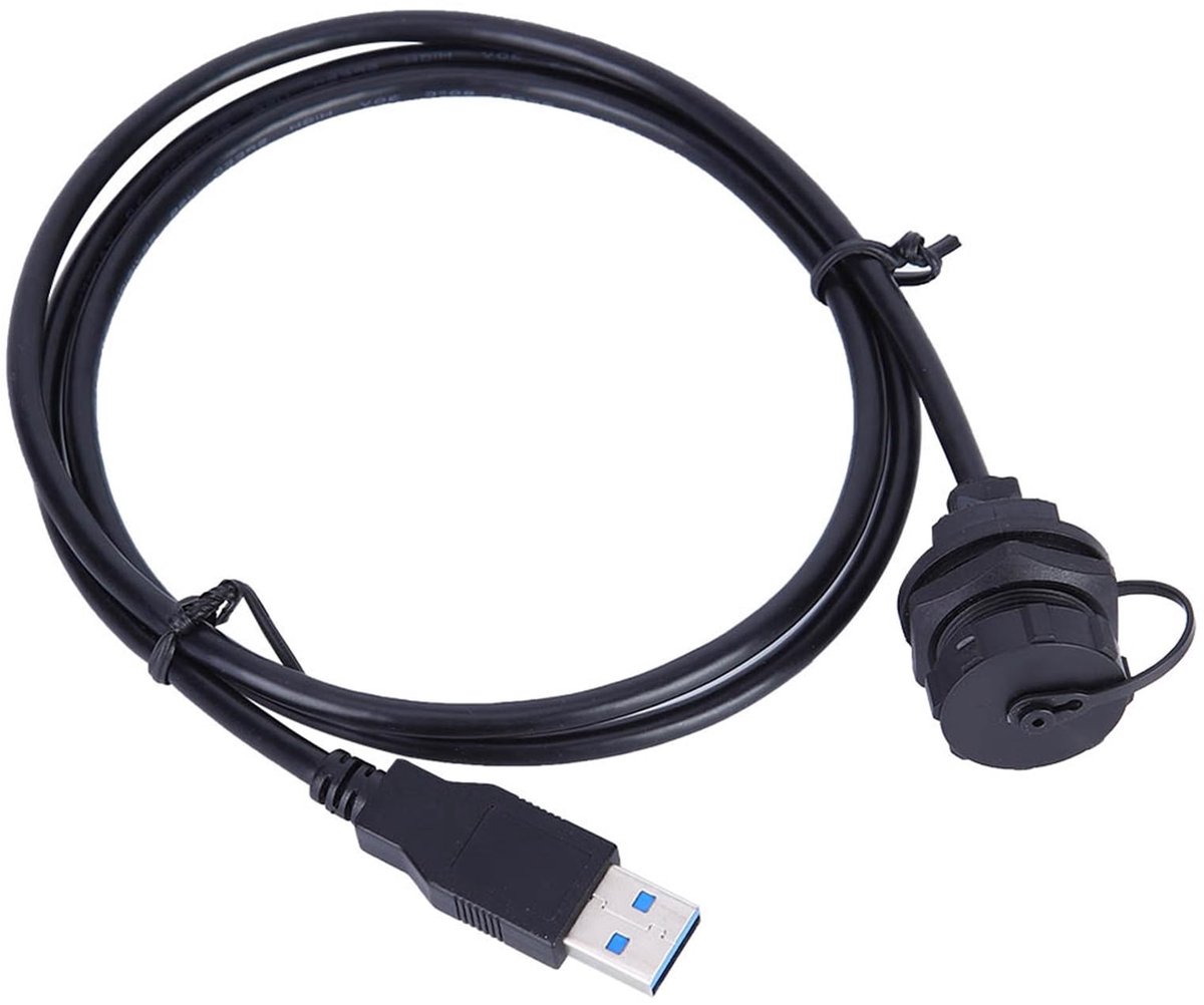 Waterdichte USB Connector Adapter voor Industriële Toepassingen - Male Meter