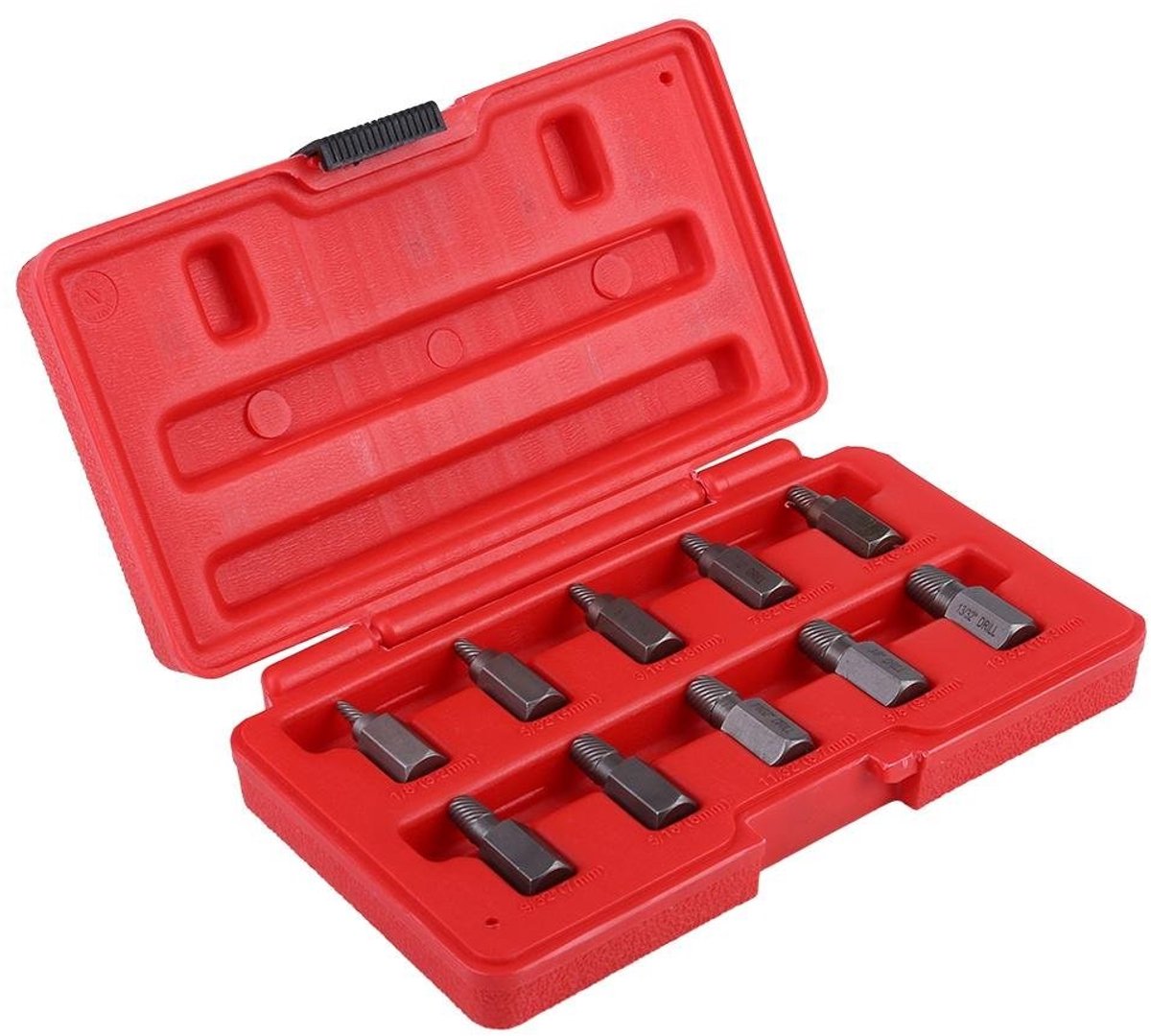 ONF3 - Schroefextractor set - 10-delige set - Hoogwaardige kwaliteit - Grijs - Bouten verwijderen - Ideaal voor roestige schroeven - Inclusief k...