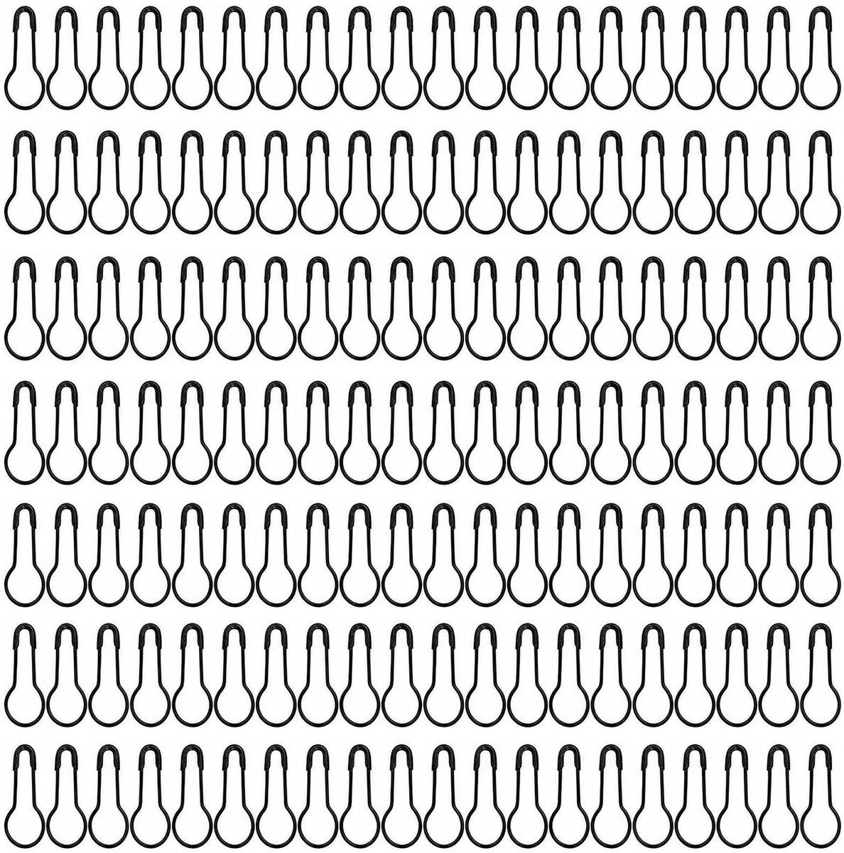 aladdien - Veiligheidspins - U-vormige Kleding Labels - 1000 Stuks Zwart - Handwerk Accessoires - DIY Kledinglabels - Geschikt voor Creatieve Projec..