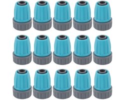 Allecto - 15 Stks Irrigatie Buis Connectors - Duurzaam en Eenvoudig te Installeren - 16mm PE Pijp - Geschikt voor Tuin en Irrigatie - Vergrendelb