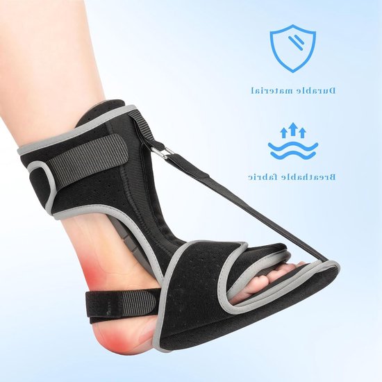 Nachtspalk voor Plantarfasciitis, Voetbandage met Massagebal voor Hielspoor en Ondersteuning van de Voetboog — afbeelding 2