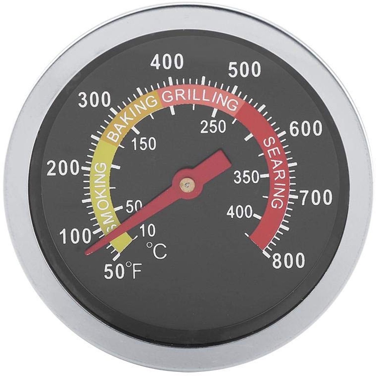 Allecto - Stainless steel thermometer - Grill thermometer - Hoge nauwkeurigheid - Zilver - Digitale temperatuurmeter - Perfect voor barbecueën ...