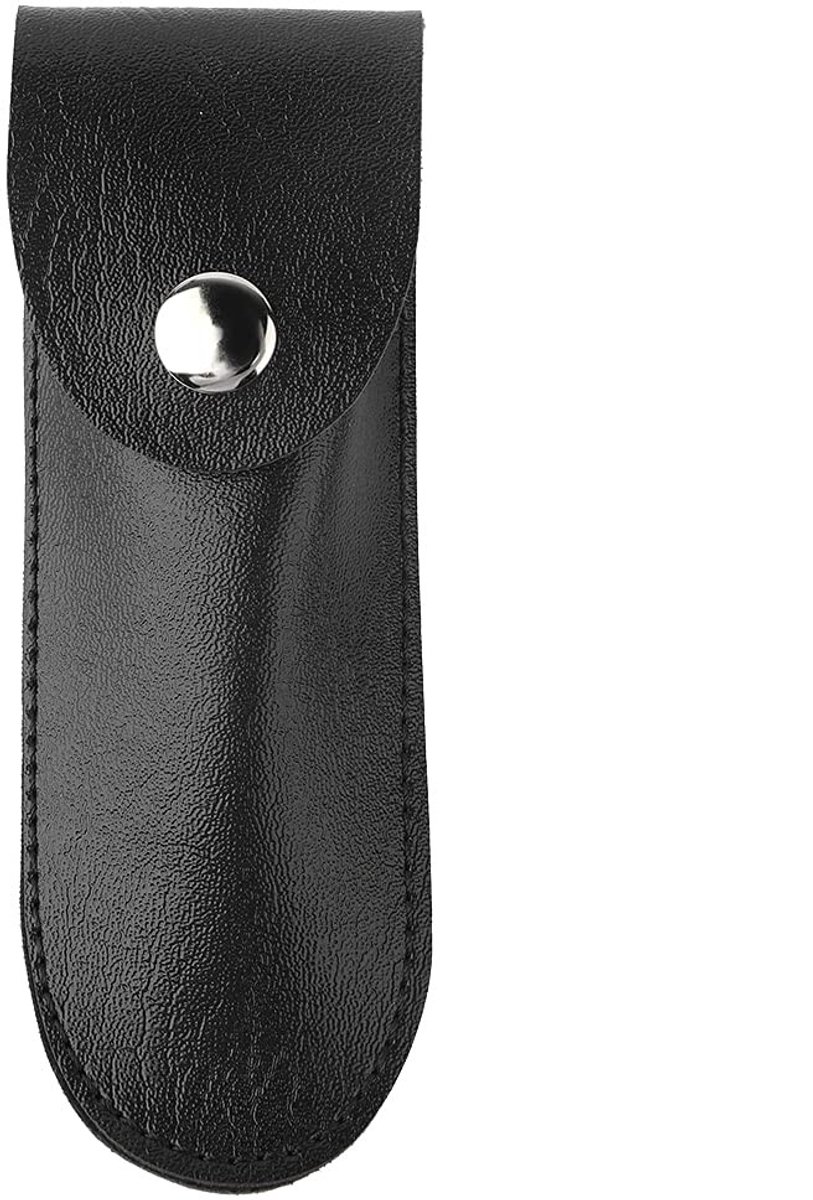 ONF3 - Leren Flesopener Houder - Duurzaam en Handgemaakt - Zwart - Ideaal voor Bartenders en Servers - Handig en Stijlvol - Perfect voor Feestje...