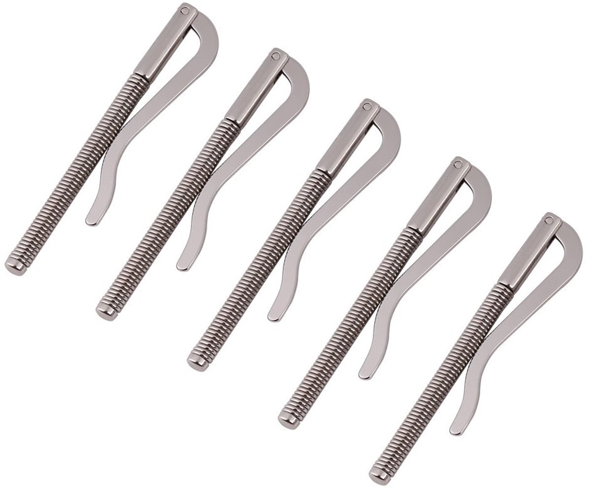 Allecto - Duokon Lente Geld Clip - Staal Bar voor Bifold Portemonnee - Zilver - Geld Clip voor Portemonnee - Perfect voor Organisatie - Duurzaam en..