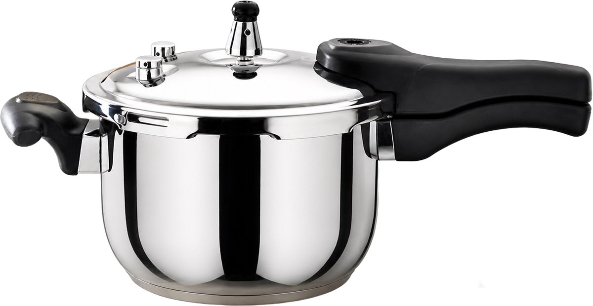 Kookkunst Holland Snelkookpan Inductie 11L – Hogedrukpan / Snelkoker RVS 28 cm – Pressure Cooker met 6 Veiligheden – Geschikt voor Alle Warmtebronnen