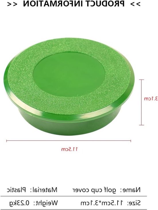 Putting Green Hole Cup voor Oefening en Training - Ideaal voor Thuis, Kantoor en Reizen — afbeelding 3