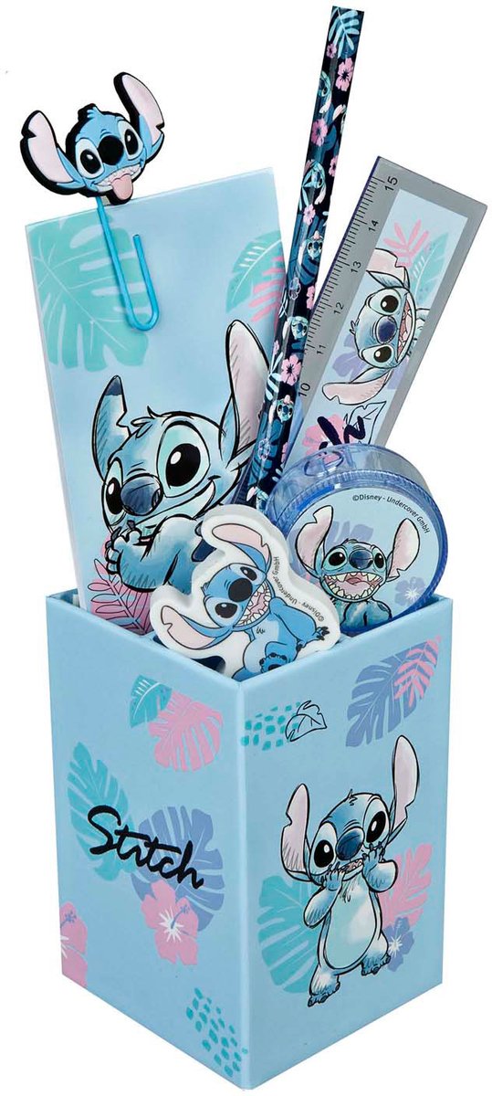 Undercover Stitch bureauset - 7-delig - bureau accessoires voor kinderen.