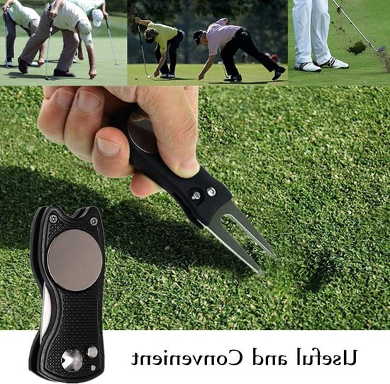 Complete Golf Club Schoonmaakset met Borstels, Microvezeldoek, Opvouwbaar en Reparatietool met Balmarker voor Optimale Prestatie — afbeelding 5
