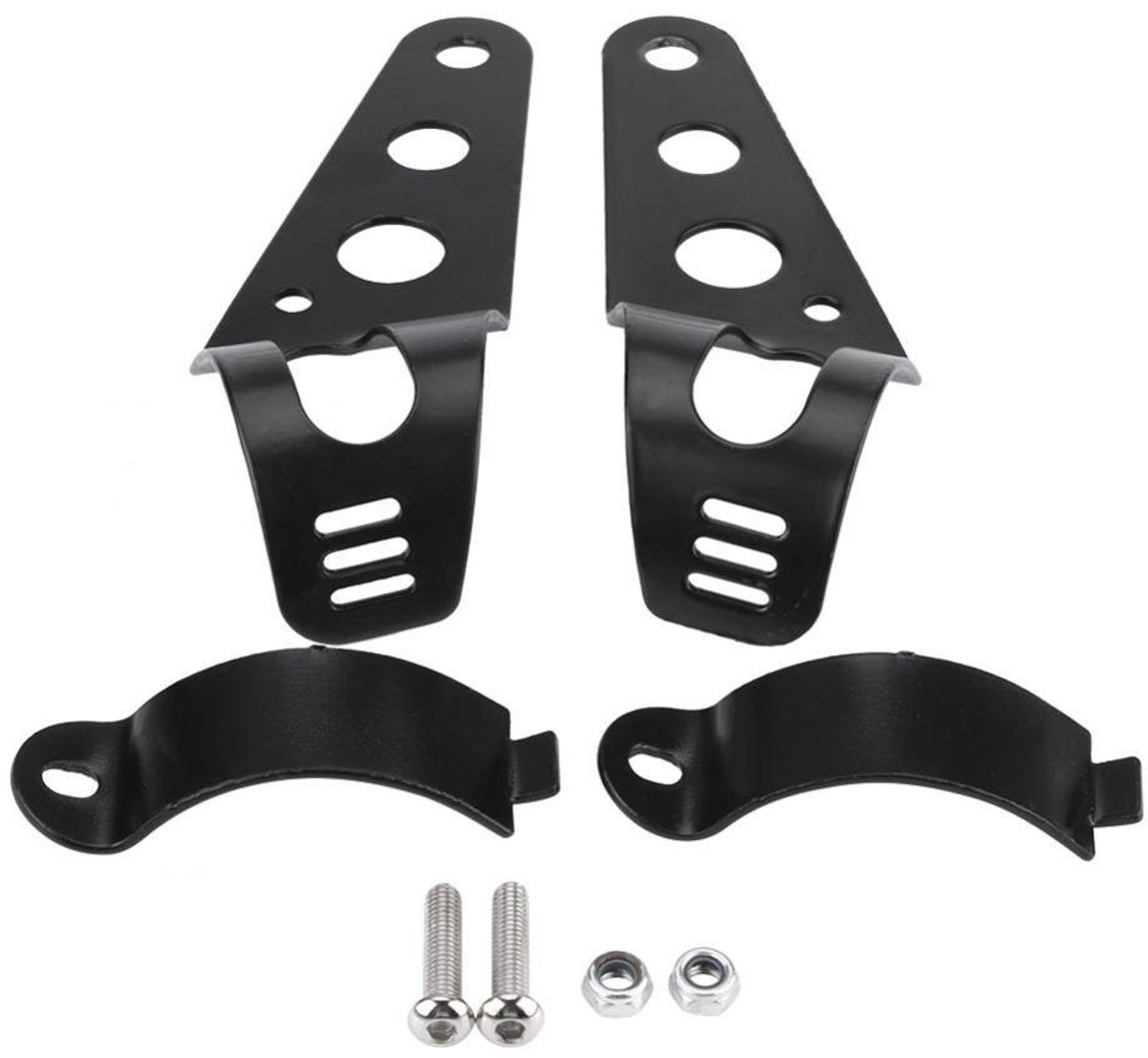 Qiilu Headlamp Houder voor Chopper & Cafe Racer - Robuust en Duurzaam