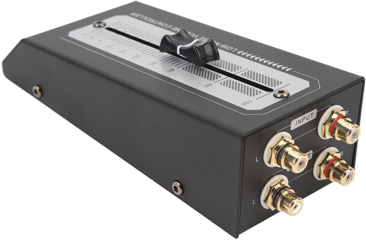 Tbest Passieve Preamp Volume Controller - Precisie Volume Aanpassing voor Actieve Speakers