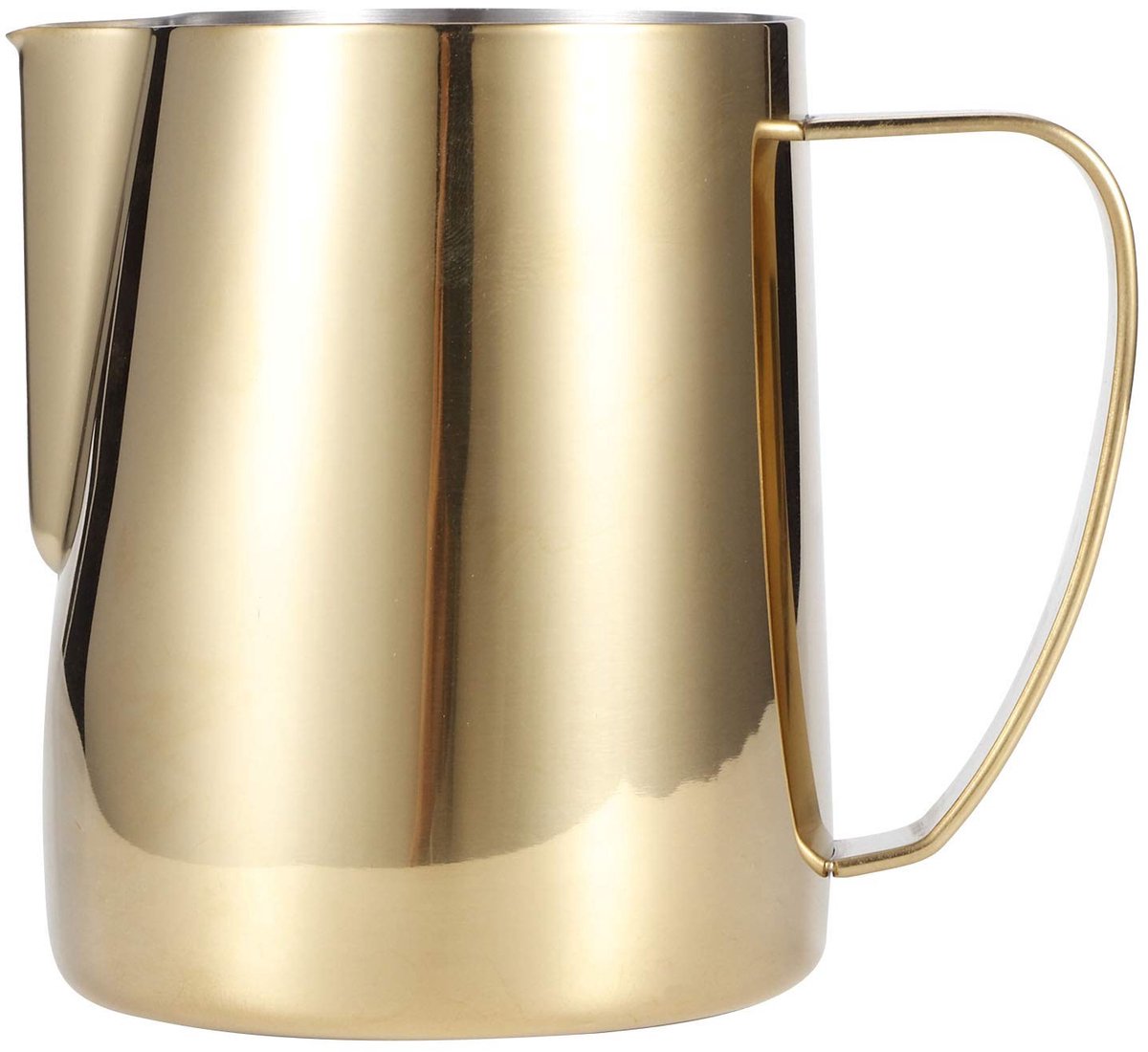 Stainless Steel Melkopschuimer Goud 600ml - Perfect voor Cappuccino en Latte Art