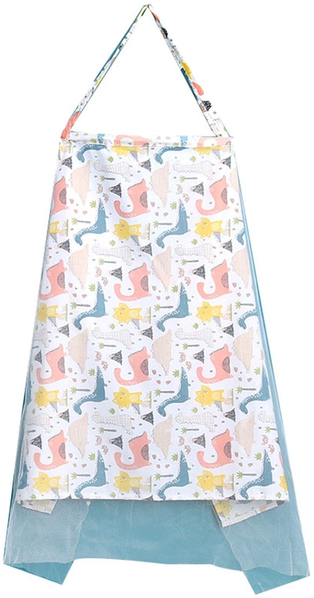 aladdien - Borstvoedingsscherm - Babydoek - Verstelbaar - Privacy - Katoen - Mesh - Verpleegdoek - Geschikt voor Babyvoeding - Wit
