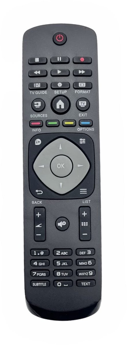 aladdien - TV-afstandsbediening - Vervangend - Universeel formaat - Compatibel met Philips - Ideaal voor elke woonkamer - Geschikt voor diverse mode..