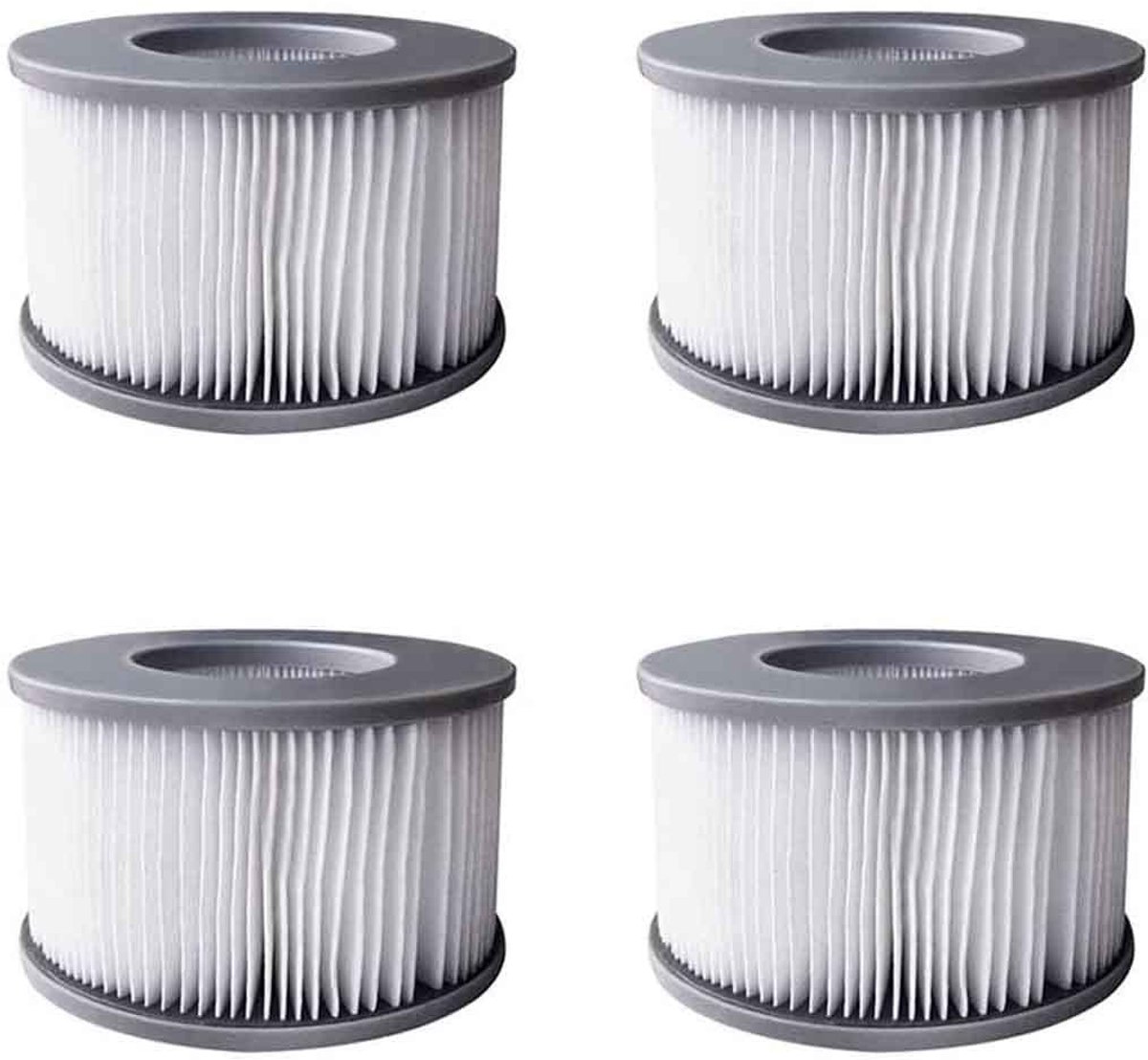 aladdien - Hot Tub Filters - Verbeterde Filterpatroon - 4-delige Set - Geschikt voor MSpa - Opblaasbare Hot Tubs - Effectieve Filtratie voor Schone ..