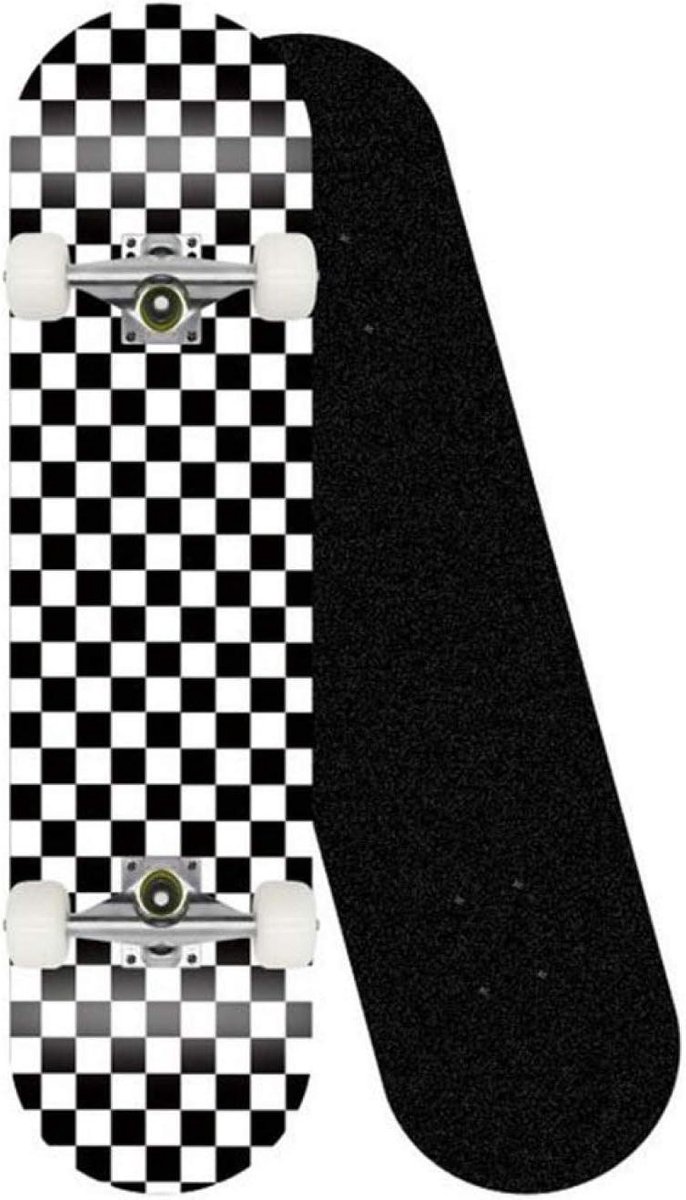 Compleet Skateboard Esdoorn Hout Straat Kunst 7 Lagen Dek 31×8 Inch A