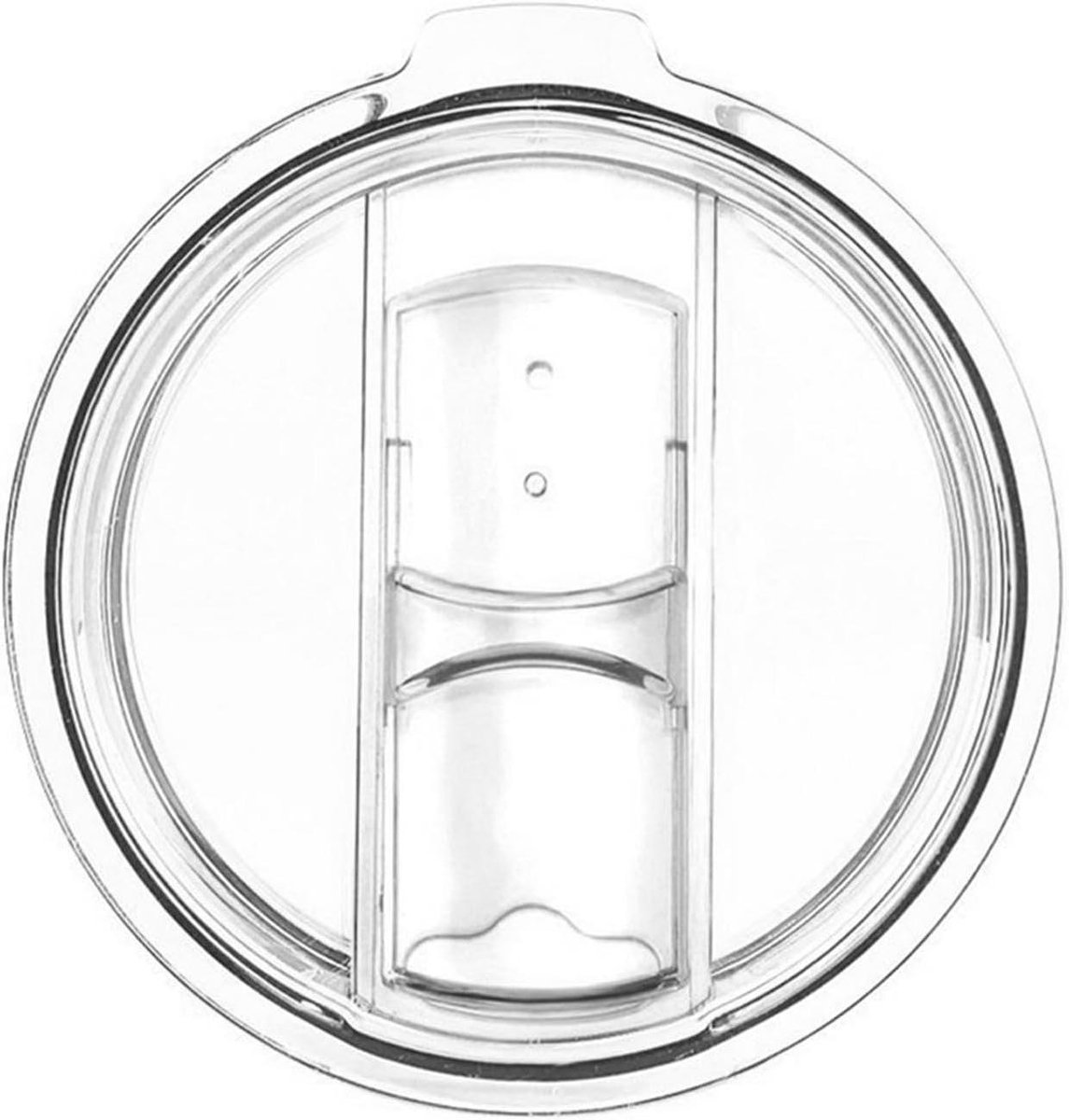 Beker Deksel - Reserve deksel - Dranken Meenemen - Lekvrij Ontwerp - 8.5 cm - Transparant