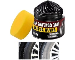 Banden en bekleding pasta - Kunststof hersteller - Auto onderhoud - Druppelvrije geltextuur - 50 g - Zwart