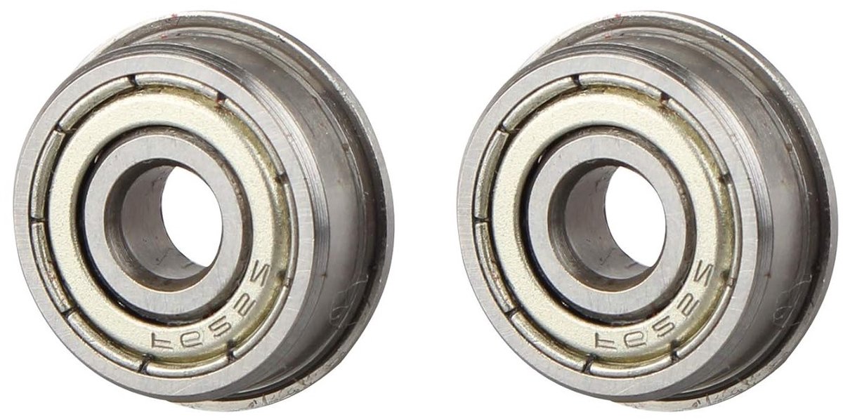 Dubbele afgeschermde flenslagers van staal 5 x 18 x 5 mm F625ZZ voor 3D-printer, precisie en duurzaamheid