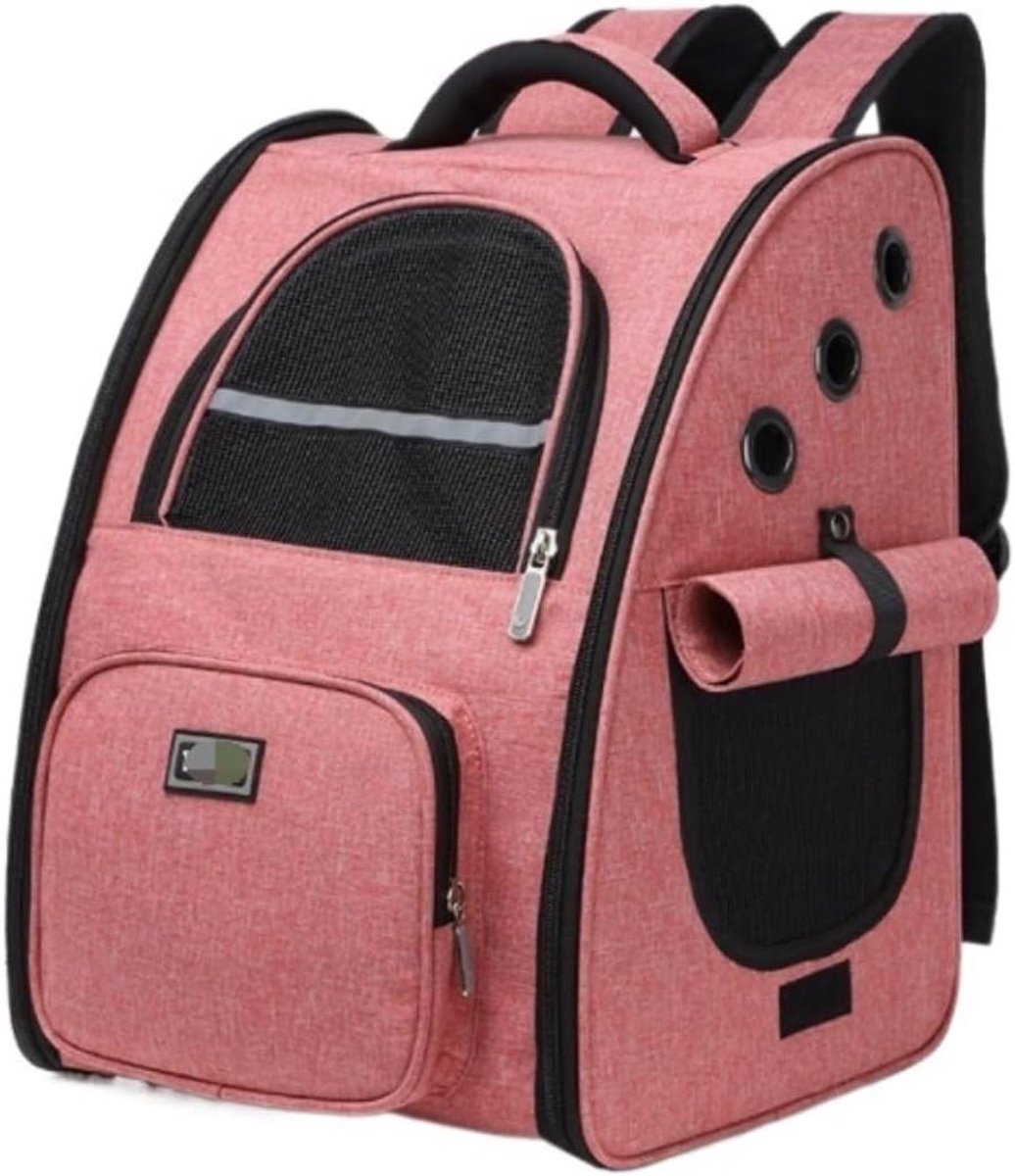 Huisdier Rugzak - Draagtas Kat - Outdoor Reizen - Ademend Ontwerp - 43 cm - Roze