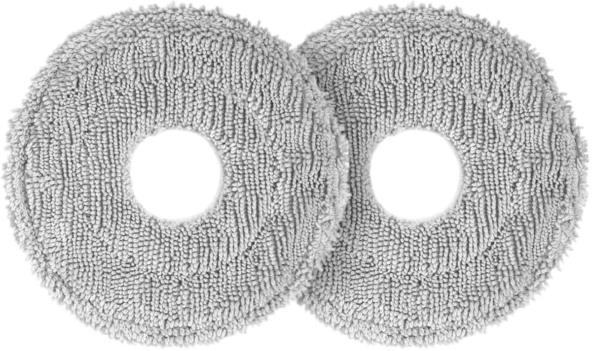 Herbruikbare dweilpads, geschikt voor geschikt voor Ecovacs geschikt voor Deebot X1, T10 Turbo, geschikt voor Dreame L10s Ultra, L20 Ultra, X40 Ultra, geschikt voor Xiaomi X10, X20. Set van 2 stuks