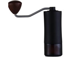 Koffiemolen Handmatig - Bonenmaler - Verse Koffie Zetten - Roestvrijstalen Braam - 25 Gram - Zwart