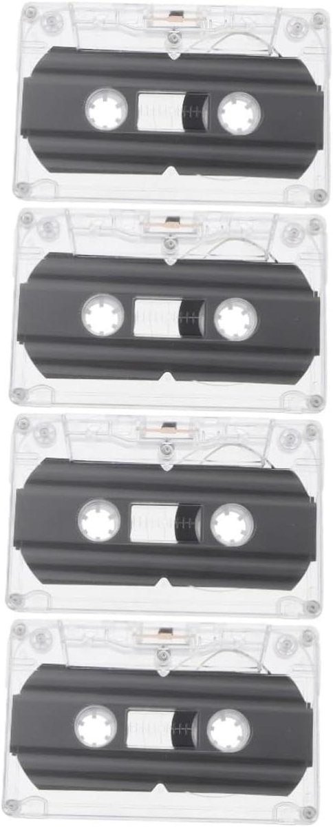 Cassettebandjes Set - Opnamebanden - Muziek Opnemen - Geluidsarm - 30 Minuten - Transparant