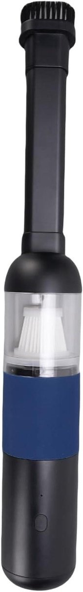 Draadloze Handstofzuiger - Mini Stofzuiger - Auto en Thuis - 4000 Pa Zuigkracht - 130 ml Inhoud - Zwart Blauw
