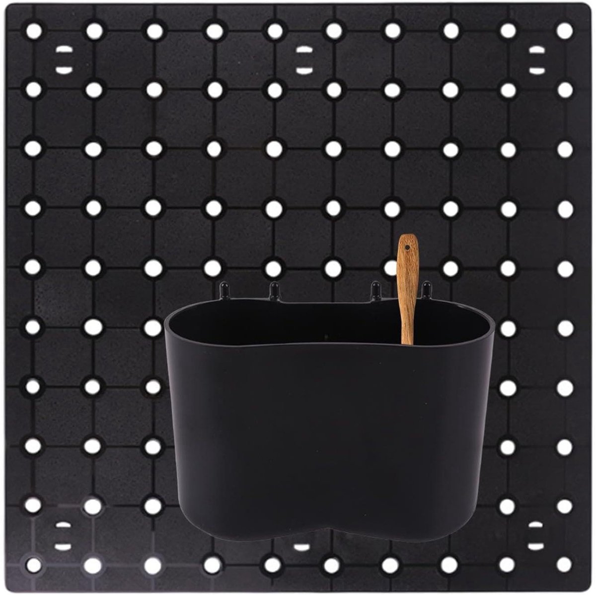 Opbergpaneel - Organisatiebord - Ruimte Besparen - Modulair Ontwerp - 25 x 26 cm - Wit