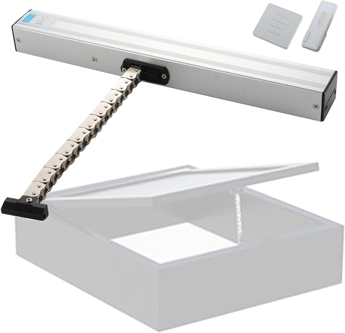 Elektrische Raamopener - Ketting Actuator - Automatische Ventilatie - Met Afstandsbediening - Tot 100cm Slag - Zilver