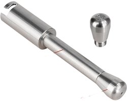 Melkopschuimer Stoommondstuk - Koffiezetapparaat Accessoire - Perfect Schuim Maken - Roestvrij Staal - 12 x 2 cm - Zilver