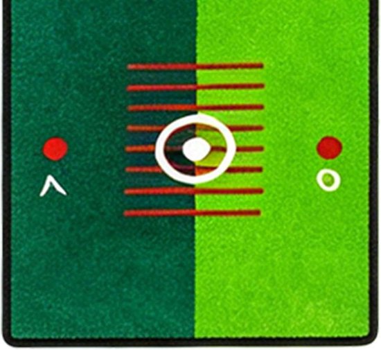 Oefentapijt Golf - Putting Mat - Precisie Verbeteren - Dubbele Snelheid Baan - 30x250 cm - Groen — afbeelding 5