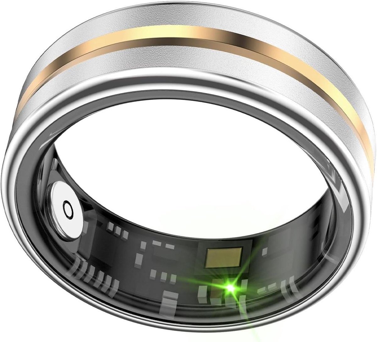 Slimme Ringen - Activiteit Tracker - Gezondheid Monitoren - Waterdicht Ontwerp - 7-9 Dagen Batterij - Zilver