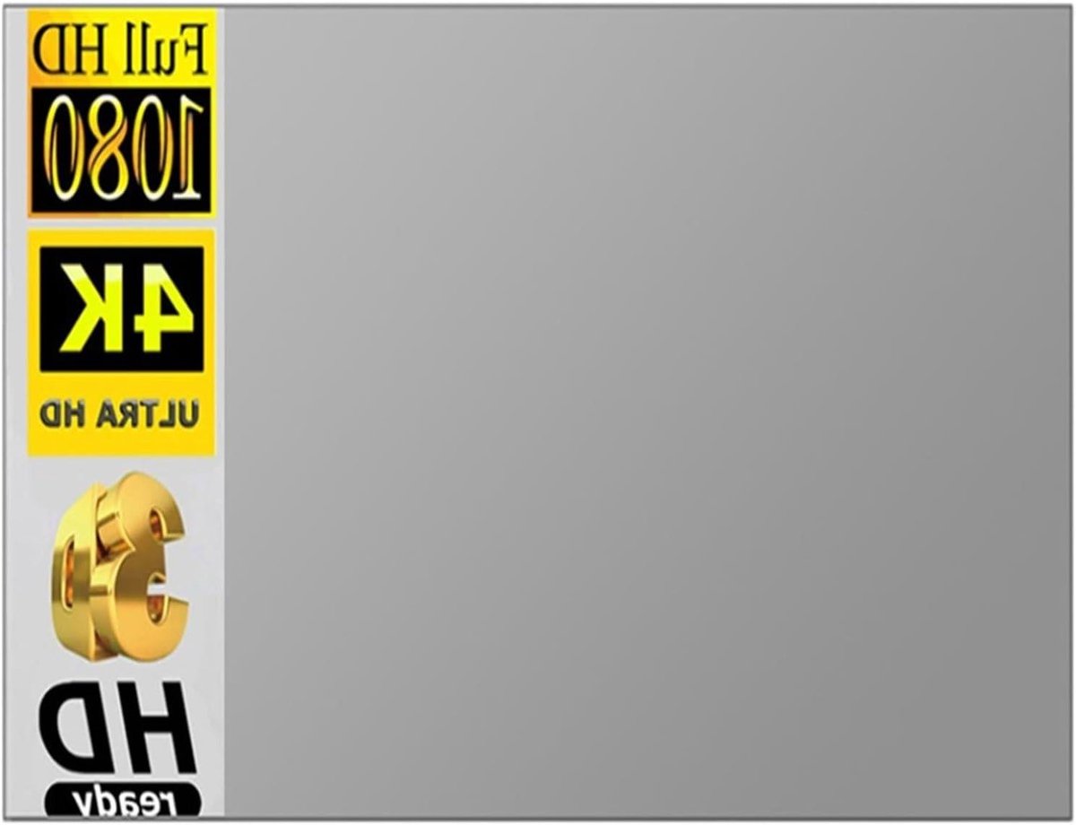 Projectiescherm - Beeldscherm - Thuisbioscoop - Anti-licht reflecterend - 92 inch - Grijs