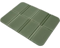 Vouwkussen - Zitmatje - Kussen - Isolatiematten - Zitkussen - Picknick Kussen - kampeer Kussen - Draagbaar kleed - met Opbergtas - Waterdicht - Opvouwbaar - voor buiten, tuin, camping, picknick, wandelen - groen - 385*275*8mm