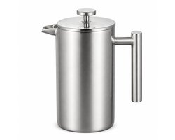 My Green Deal – RVS French Press 600 ml – Cafetiere – French Press Koffiemaker – Premium 304 RVS – Dubbelwandig & Vaatwasserbestendig