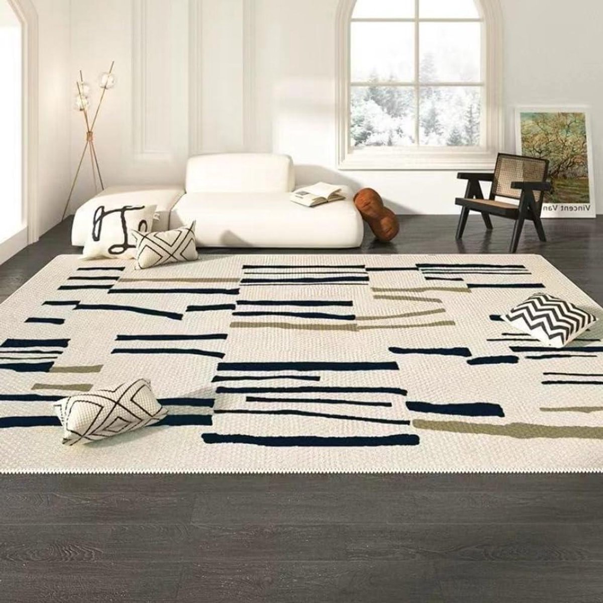 Woonkamer Tapijt - Moderne Vloerbedekking - Stijlvol Interieur - Antislip & Wasbaar - 160x