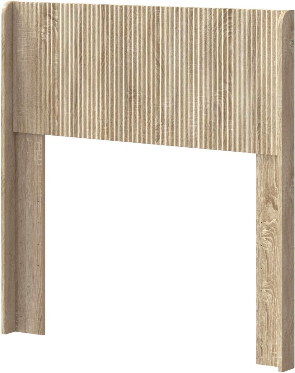 Hoofdbord Slaapkamer - Bed Decoratie - Moderne Styling - Verticale Latten - 82 x 100 cm - 