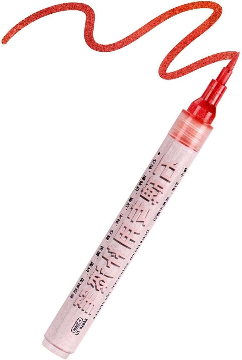 Steen Verf Pen - Restauratie Marker - Inscripties Herstellen - Weerbestendige Formule - 16 cm Lengte - Goud