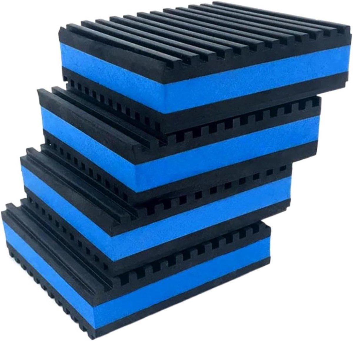 Trillingsdempers Wasmachine - Anti-slip Matten - Apparaten Stabiliseren - Schokabsorberend EVA - 4 Stuks 10cm - Zwart