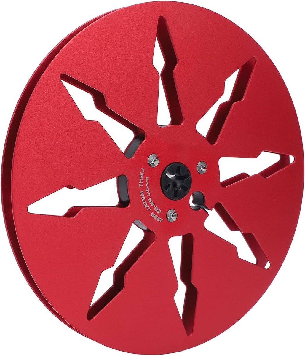 Lege Tapespoel - Open Haspel Geluidsband Spoel - Muziek Opnemen - Aluminiumlegering - 7 Inch - Rood