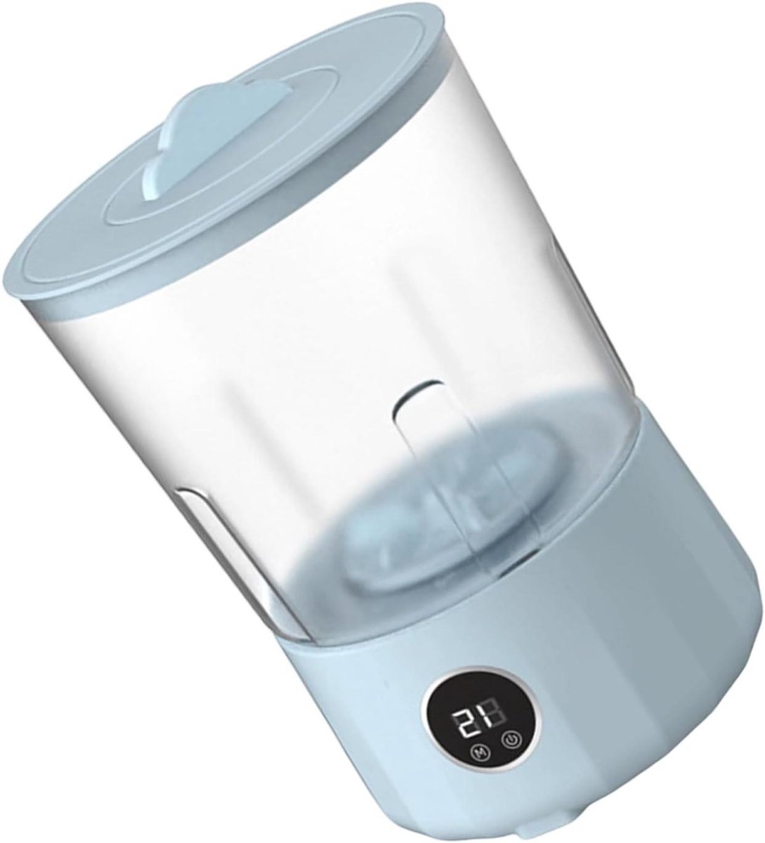 Draagbare Wasmachine Mini Wasserette Hygiënisch Wassen Dubbele Kuip 1.5 Liter Wit Blauw
