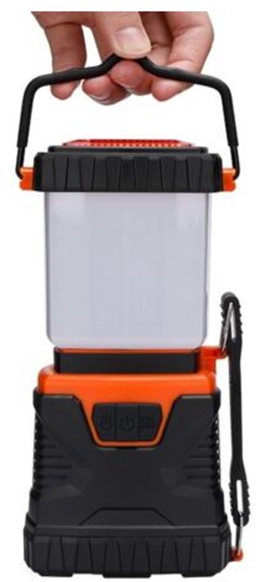 LED-kampeerlamp, 1000 lumen hoge helderheid, instelbare helderheid, waterdicht, geschikt voor kamperen, picknicken, vissen, wandelen, grotverkenning, enz. (Oranje)